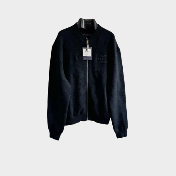 LV Zip Sweater Black 2026 | Drip Kickz LV Zip Sweater Black