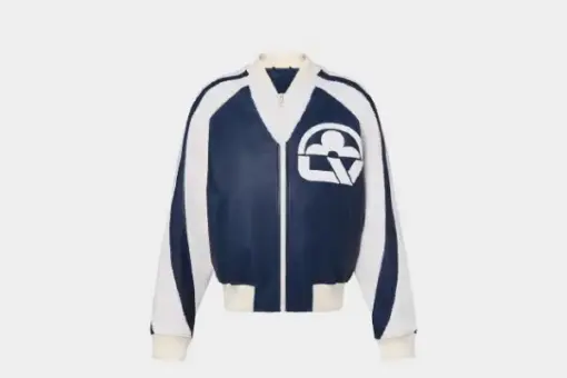LV Leather Mix Teddy Jacket