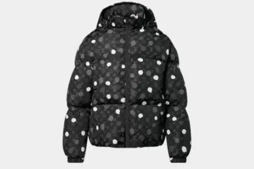 LV Down Jacket Black And White