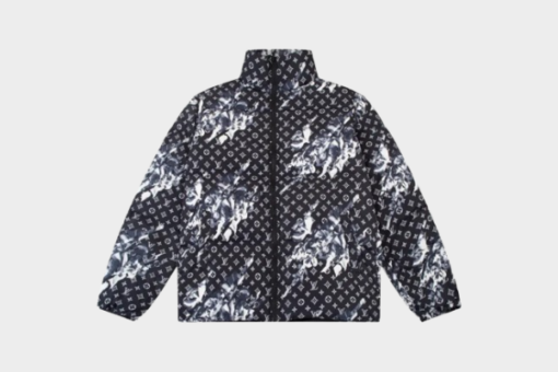 LV Down Jacket Black And White
