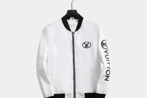LV Jacket White And Black