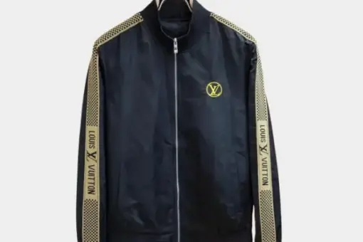 LV Jacket Black And Beige