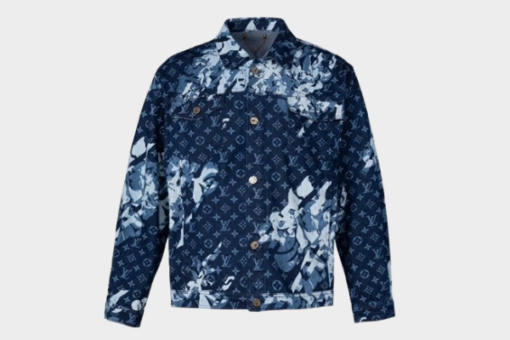 LV Denim Jacket Blue Print