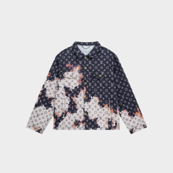 LV Denim Jacket Gray 2026 | Drip Kickz LV Denim Jacket Gray