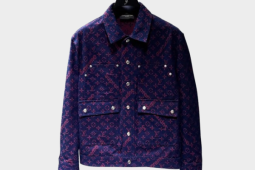 LV Denim Jacket Navi Blue