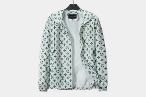 LV Jacket White And Green
