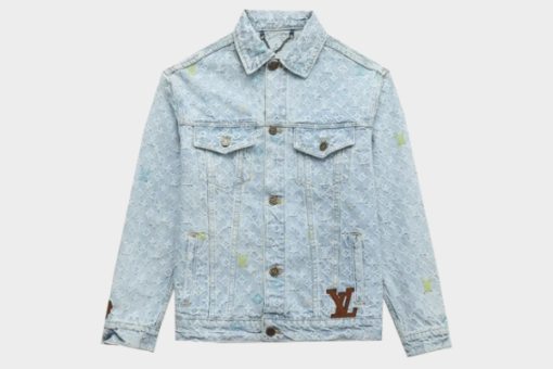 LV Denim Jacket White