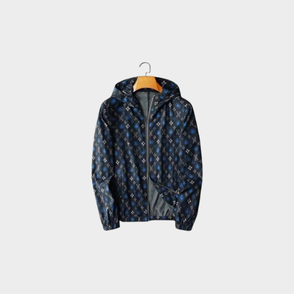 LV Jacket Black Blue 2026 | Drip Kickz LV Jacket Black Blue