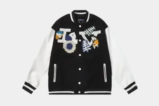 LV Jacket White/ Black