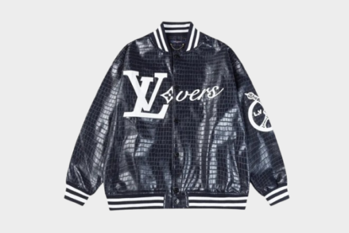 LV Jacket Black Crocodile