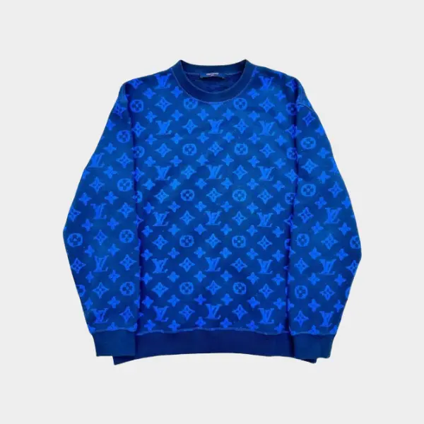 LV Sweater Blue 2026 | Drip Kickz LV Sweater Blue
