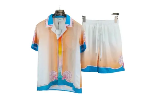 Casablanca Short Set Summer Graphic Print Pastel Gradient Colorway