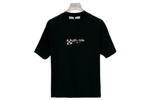 Off-White Logo With Monogram T Shirt Black