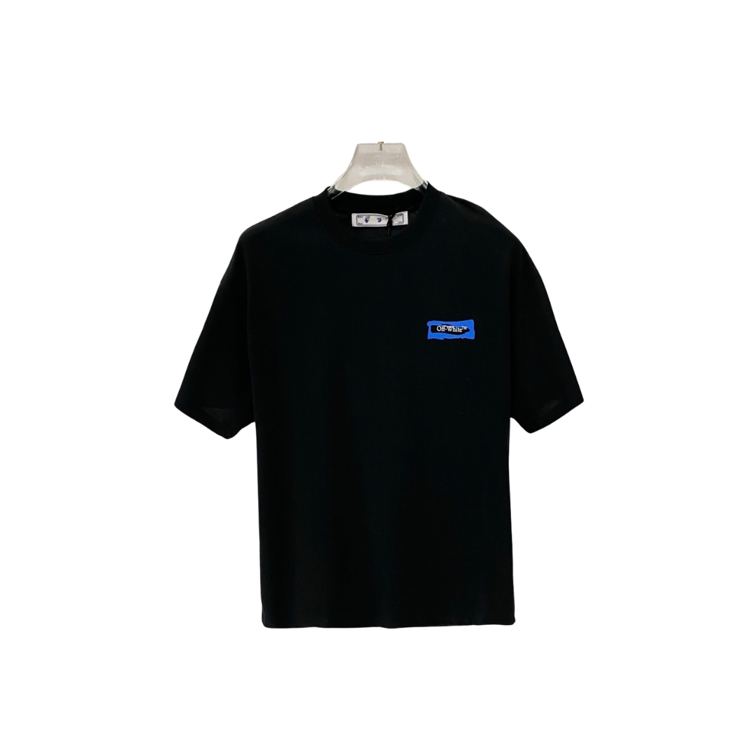 Off-White Logo In Blue T Shirt Black 2026 | Drip Kickz Off-White Logo In Blue T Shirt Black