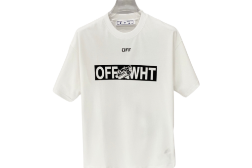 Off-White Black Logo T Shirt White