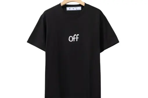 Off-White T Shirt Black With Off Logo