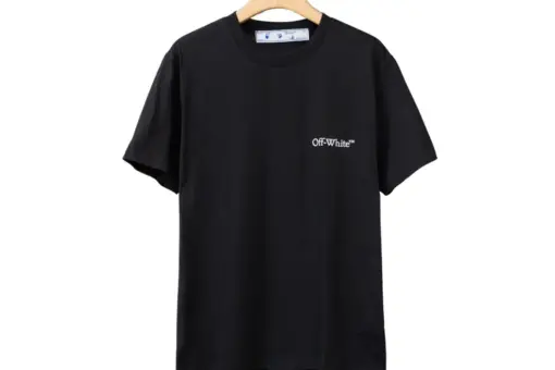 Off-White T Shirt Black With Small Logo