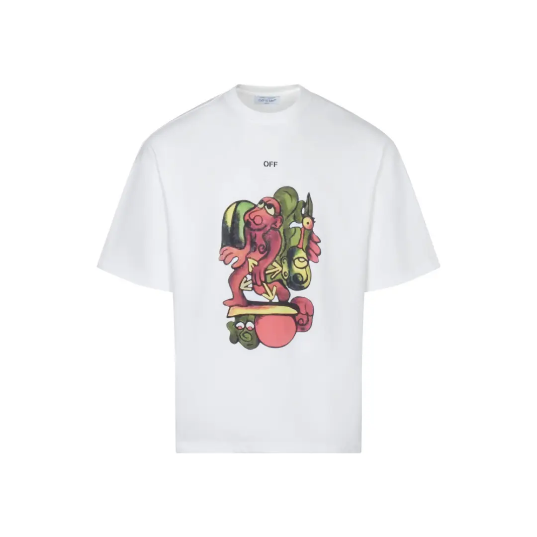 Off-White T Shirt White Graphic Print 2026 | Drip Kickz Off-White T Shirt White Graphic Print