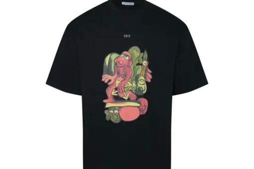 Off-White T Shirt Black Graphic Print