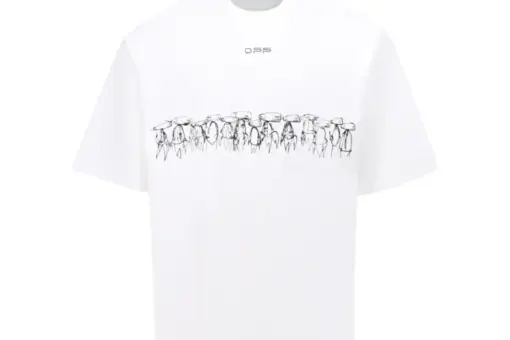 Off-White T Shirt White With Signature Design
