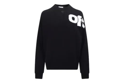 Off-White Sweatshirt Black With White Text