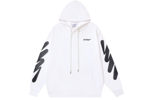 Off-White Hoodie White With Black Design