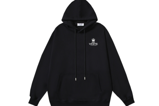 Off-White Hoodie Black With Logo