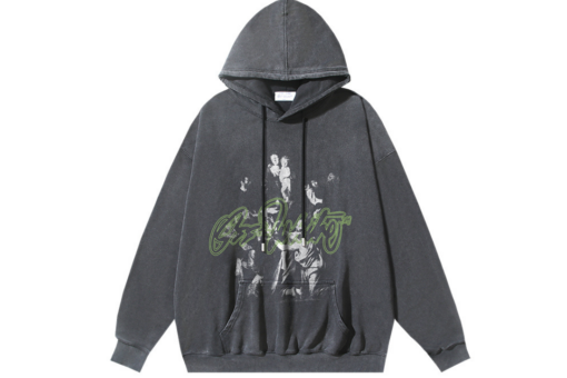 Off-White Hoodie Gray With Monogram Design M1