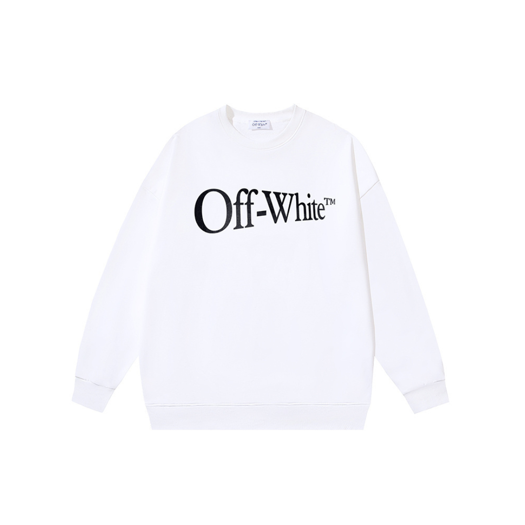 Off-White Sweatshirt White With Monogram 2026 | Drip Kickz Off-White Sweatshirt White With Monogram