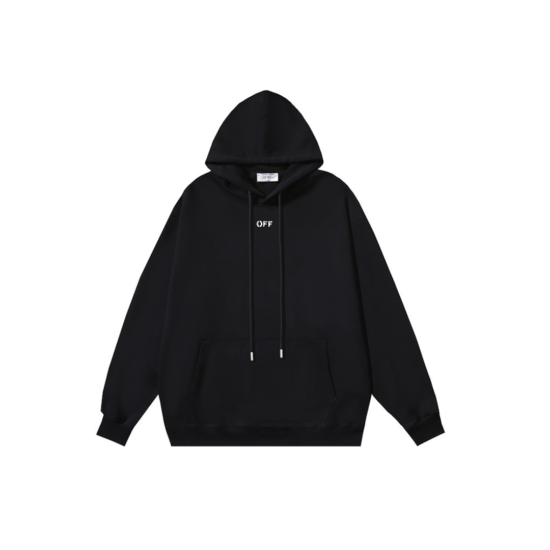 Off-White All Black Hoodie 2026 | Drip Kickz Off-White All Black Hoodie