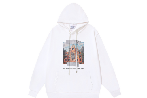 Off-White Hoodie With Graphic Design