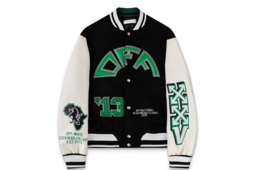 Off-White Varsity Jacket Black And White