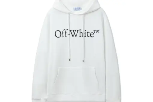 Off-White Hoodie All White With TM Logo