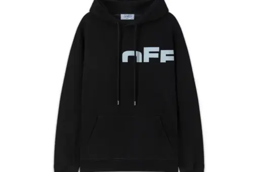 Off-White Hoodie All Black With nFF Logo