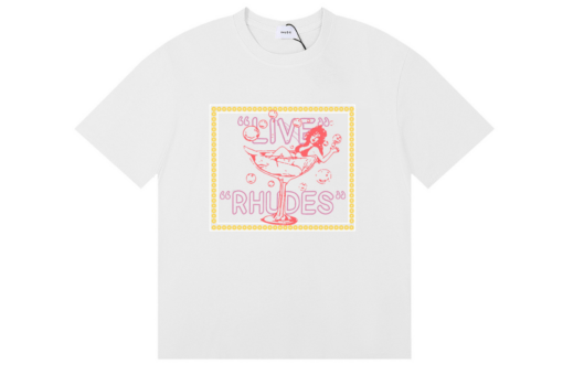 Rhude Live Rhudes White Cotton T Shirt