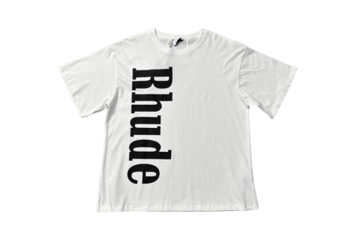Rhude T Shirt White With Logo Cotton Jersey
