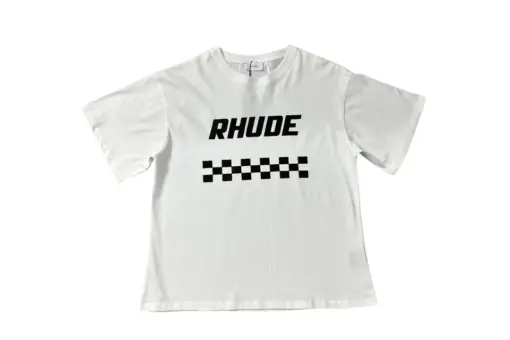 Rhude T Shirt White With Design Cotton Jersey