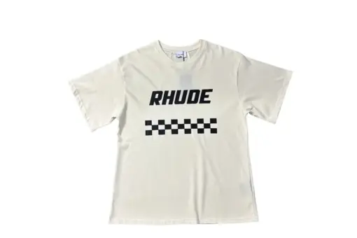 Rhude T Shirt Off White With Design Cotton Jersey