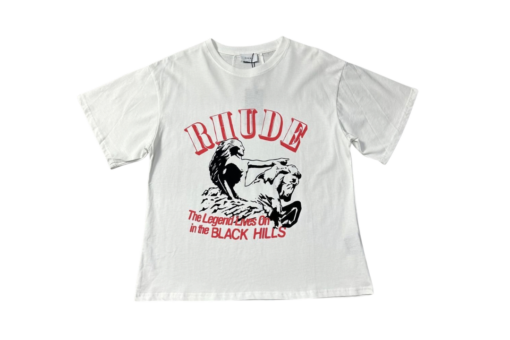 Rhude T Shirt White With Graphic Design Cotton Jersey