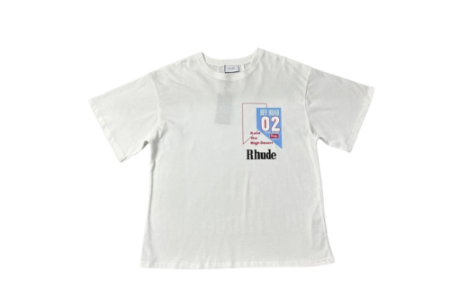Rhude T Shirt White Off Road 02 Cotton Jersey