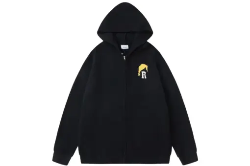 Rhude Hoodie Black With R Logo