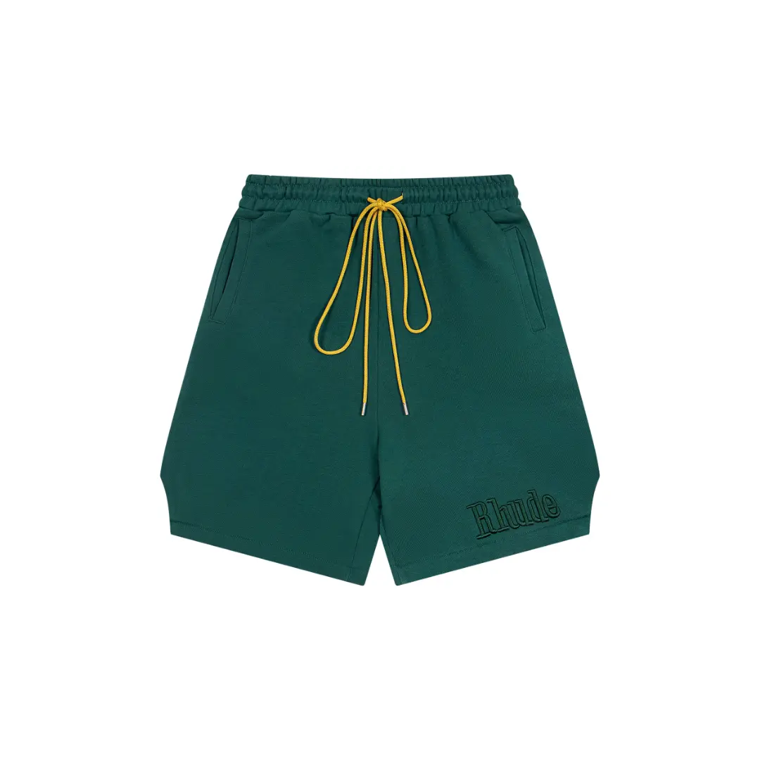 Rhude Short Green With Yellow Lace 2026 | Drip Kickz Rhude Short Green With Yellow Lace