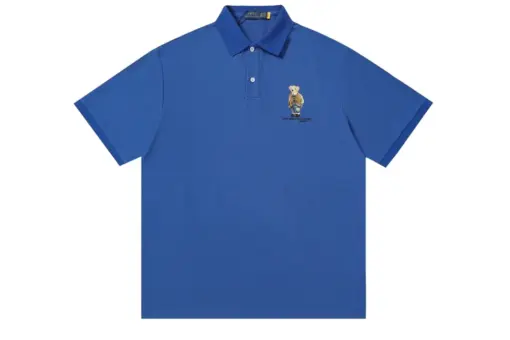 Polo Ralph Lauren Custom Slim Fit Polo Bear Polo T Shirt Blue
