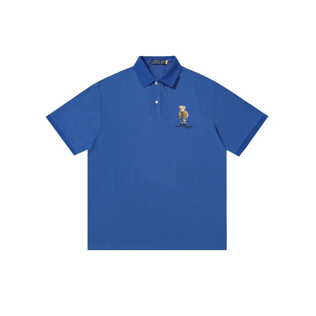 Polo Ralph Lauren Custom Slim Fit Polo Bear Polo T Shirt Blue 2026 | Drip Kickz Polo Ralph Lauren Custom Slim Fit Polo Bear Polo T Shirt Blue