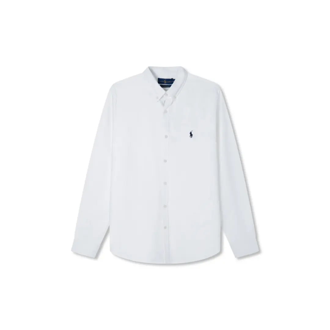 Polo Ralph Lauren Full Sleeve Polo Shirt White 2026 | Drip Kickz Polo Ralph Lauren Full Sleeve Polo Shirt White