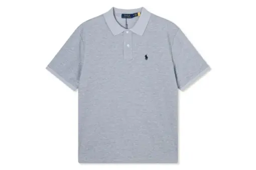 Polo Ralph Lauren Custom Slim Fit Stretch Mesh Polo Shirt Gray
