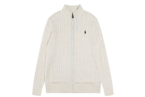 Polo Ralph Lauren Zipper Sweater White