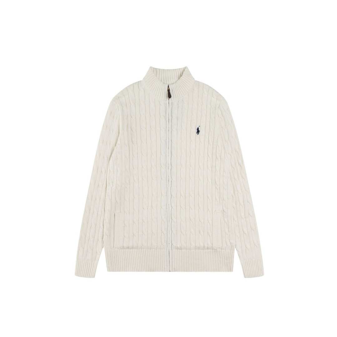 Polo Ralph Lauren Zipper Sweater White 2026 | Drip Kickz Polo Ralph Lauren Zipper Sweater White