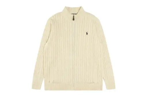 Polo Ralph Lauren Half Zipper Sweater Off White