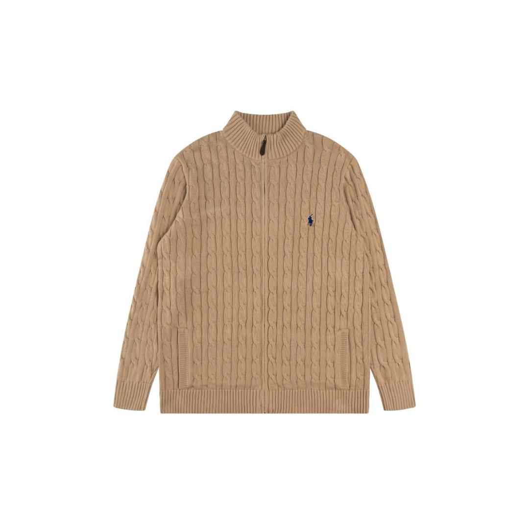 Polo Ralph Lauren Half Zipper Sweater Beige 2026 | Drip Kickz Polo Ralph Lauren Half Zipper Sweater Beige